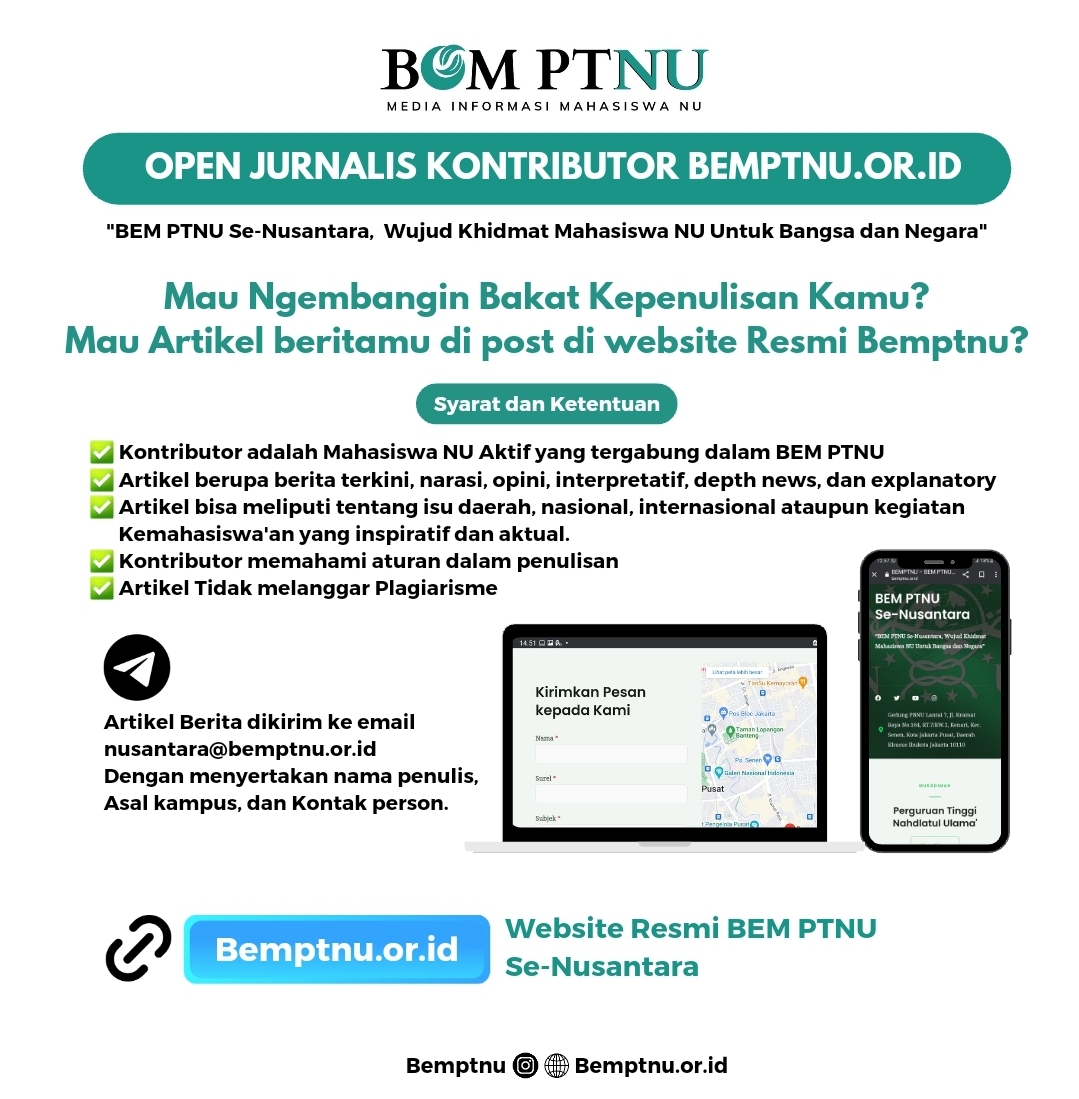 Kembangkan Potensi kepenulisan, BEM PTNU Open jurnalistik kontributor bagi mahasiswa NU